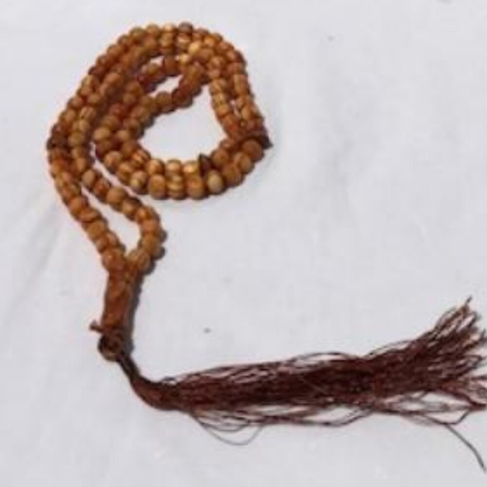 Islamic Tasbih Prayer 99 Beads Muslim Hand Made Misbaha Light Brown